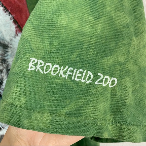 The Mountain 2014 Christmas Holiday White Tiger Tie Dye Graphic Tee - Picture 4 of 7